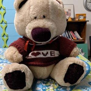❤️ Vintage DAKIN 1984 PLUSH Stuffed Teddy Bear in LOVE sweater
